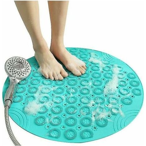 Bravix Antidérapant Tapis De Salle De Bain Antidérapant Douche Pad Rond Plastique Coussin De Massage