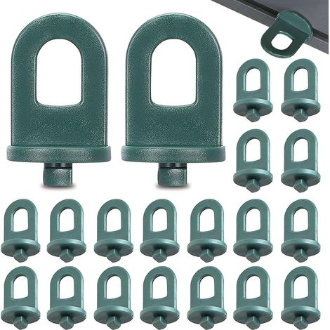 Bravix 50 Pièces Crochet À Effet De Serre, Clips En Plastique Durable Pour Serre, Cintre De Fleur De Plante Support De Plante Grimpante - Accessoire De Serre (vert)