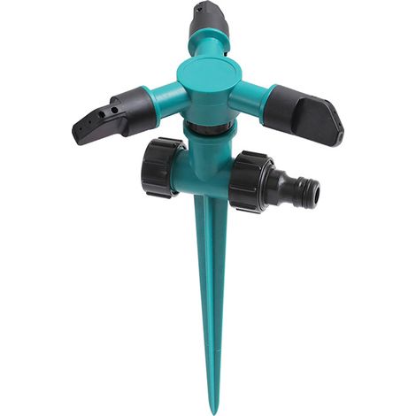 Bravix 3 Pièces Arroseur Automatique, Arroseur Pelouse Automatique Arrosage Système, Arroseur Jardin 3 Bras, Arroseur Pelouse Au Sol, Arroseur De Jardin, Pour Enfants Jouant(vert)