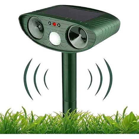 Bravix Répulsif Chat Ultrason, Repulsif Chat Solaire, Étanche Repulsif Chat Exterieur Avec Détecteur De Mouvement, Répulsif Ultrason Anti Rongeurs Pour Animaux, Animaux Sauvages