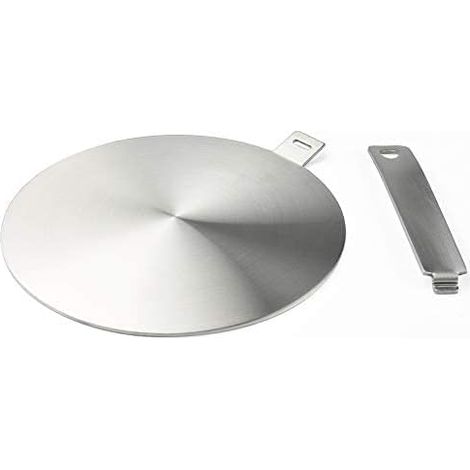 Bravix Adaptateur À Induction, Disque Convertisseur Pour Plaque De Cuisson À Induction, Plaque De Diffusion De Chaleur Avec Poignée Et Base Séparables 20 Cm