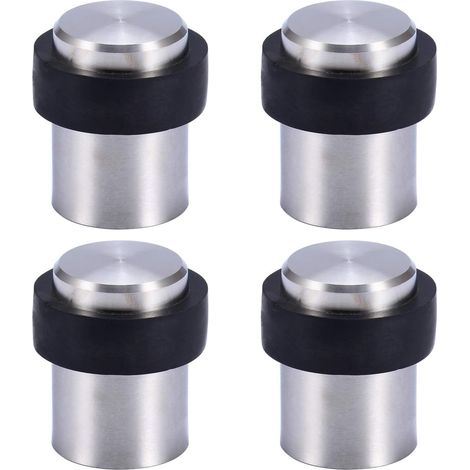 Bravix Butoir De Porte De Sol 4.5 Cm En Acier Inox Arrêt De Porte Butée Bloque Porte (lot De 4)