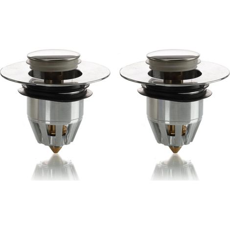 Bravix Bouchon D'Évier De Salle De Bain, Cuisine, Pop Up Click Clack （2）