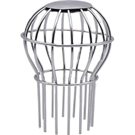 Bravix Crépine De Filtre En Acier Inoxydable 304, Arrête Le Blocage Des Graines De Feuilles Et D'Autres Outils De Nettoyage De Gouttièr - 62mm