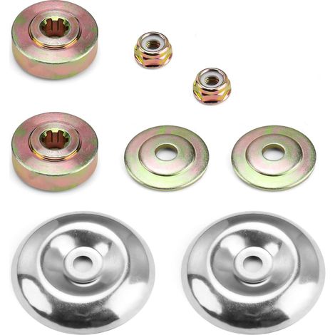 Bravix 8 Pièces Detachees Debroussailleuse, Kit Ecrou Tete Debroussailleuse Universelle, Kit Fixation Ecrou Lame Boîte, Pour Pieces Detachees Pour Debroussailleuse Et Tondeuses À Gazon