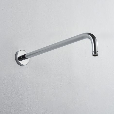 Bras De Douche Tube Rond J En Acier Inoxydable 304 Avec Fonction Anti-calcaire(40cm).