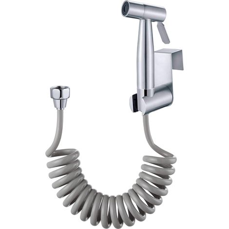 Pulvérisateur De Bidet Portatif - Avec Crochet Pour Réservoir Et Tuyau De Douche Flexible Télescopique En Abs De 2 M, Pistolet Pulvérisateur Pour Bidet De Toilette Et Salle De Bain