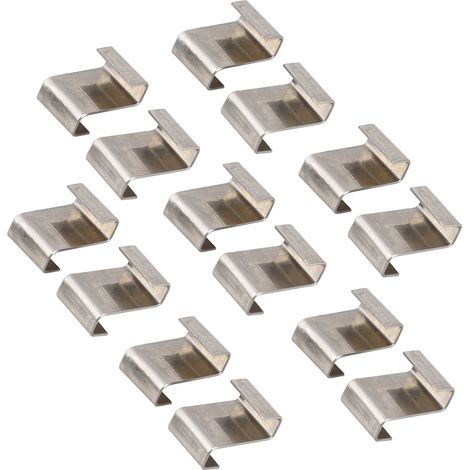 Bravix 30 Pièces De Z Clips Pour Clips Pour Verre De Serre Clips Pour Verre De Serre En Acier Inoxydable Clips En Z Pour Fenêtre De Serre Clips Pour Fixation De Vitres Clips