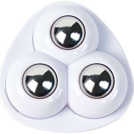 Bravix 20 Pièces Mini Roulettes Pivotantes, Petite Roulettes Pour Meubles, 360 Degrés Roulettes À Billes, 3 Bille D'Acier Roulettes, Mini Roue Universelle Pour Petit Meuble, Bac Poubelle