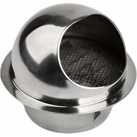Bravix Grille Ventilation 150 Mm Grille Aeration Inox Haute Qualité Grille Aération Extérieur Avec Moustiquaire Protège La Façade Et Empêche L'Entrée D'Air Froid / Grille Inox