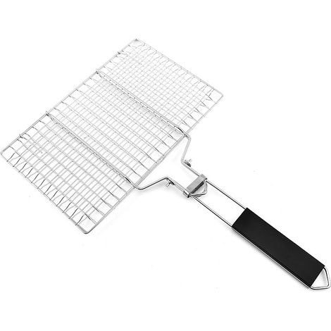 Bravix Panier À Rôtir À Poisson, Panier De Barbecue En Acier Inoxydable, Pliable, Portable, Accessoires Inoxydables Panier Pour Barbecue
