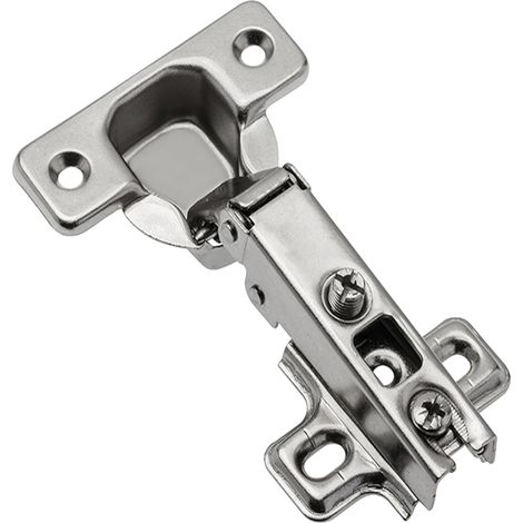 Bravix 2 X Charnières Porte Placard - Charnières De Placard - Charnière Invisible - Charnière De Cuisine Pour Porte D'Armoire - Charnières De Meuble - Charnières De Porte Existante