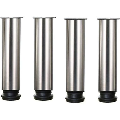 Bravix Pied De Meuble-lot De 4 Pieds De Meubles De Hauteur Réglable En Acier Inoxydable Pour Canapé Table Armoires - 20cm