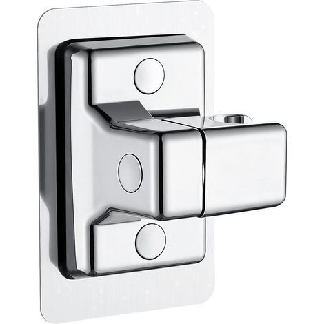 Bravix Support Pommeau De Douche, 360° Réglable Support Douche, Abs Plastique Accroche Pommeau De Douche Support Pommeau De Douche Sans Percage, Adhésif Fort Porte Pommeau De Douche Support Douche Arg
