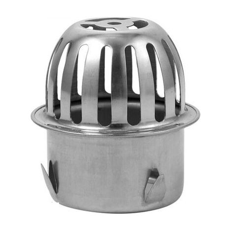 Bravix Lot De 2 Écran De Gouttière En Acier Inoxydable Pour Aider À Garder Les Drains Ouverts Empêche Le Colmatage Des Feuilles Et Des Débris Convient Aux Tuyaux De 58 Mm De Diamètre Intérieur