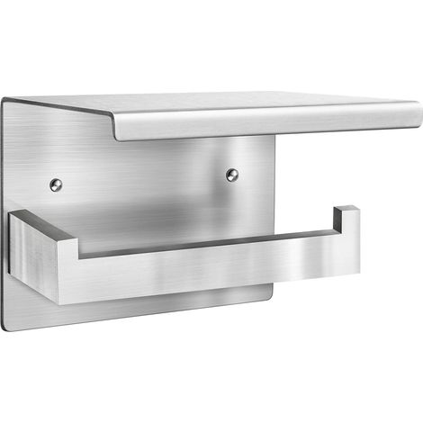Porte Papier Toilette Mural, Dérouleur Papier Toilette Acier Inoxydable Sus 304, Distributeur Support Papier Toilette Adhésif Avec Étrangère