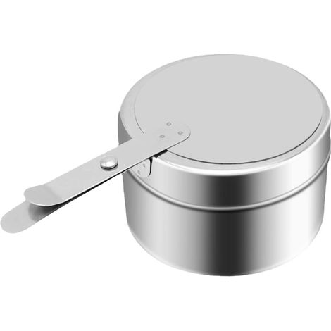 Bravix Lot De 2 Récipients À Pâte Combustible Support De Brûleur En Acier Inoxydable Bruleur Dish Brûleur À Alcool Mini Chauffe-plat Pour Barbecue, Fête, Buffet