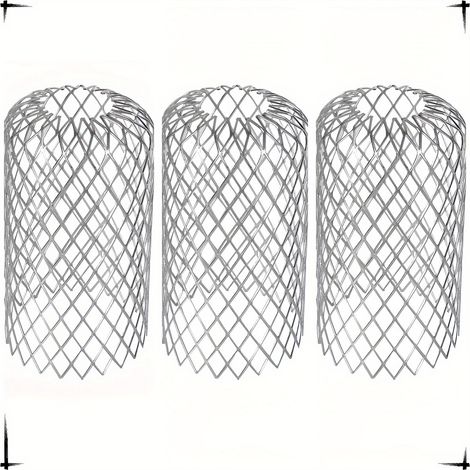 Bravix Crapaudine De Gouttière 75 150mm, Aluminium Filtres De Grillage Gouttière Pour Maison, Avant-toit, Fossé, Égout Pour Aider À Garder Le Drain Dégagé Arrête Le Blocage Feuilles Et Des Débris (3