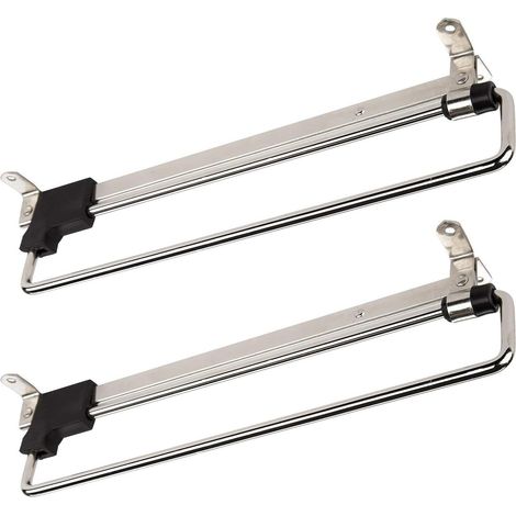 2 X Porte-cintres Coulissant Portemonteaux Télescopic Porte-vêtements Extractible 300 Mm