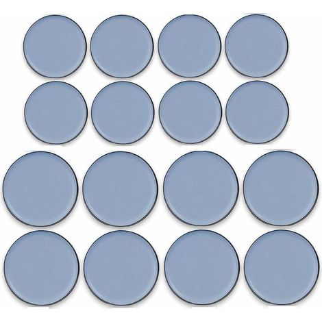 Bravix 16 Pièces Patins De Meubles En Téflon Adhésif Glisseur En Teflon Patins En Téflon Pour Meubles Patins Autocollants En Téflon, 25mm X 25mm, 30mm X 30mm