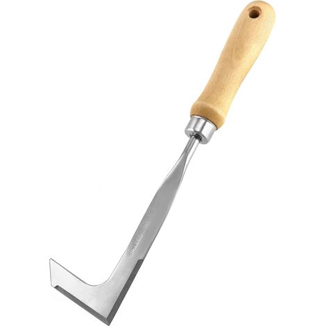 Désherbeur De Fissures, Faucille De Désherbage, Couteau Coupe-herbe, Désherbeur Manuel, Couteau De Patio En Forme De L En Acier Inoxydable Outil De Désherbage De Crevasses Pour Jardin Pelouse C