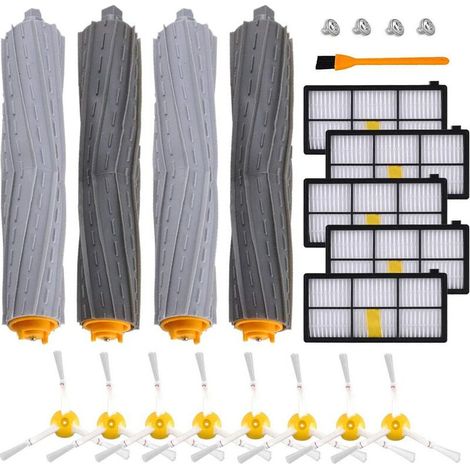 Bravix Irobot Accessoires Pour 960 980 895 880 870 871 Etc, Kit De Pièces De Rechange Brosse 800/900 Séries Pour Aspirateur Irobot Roomba De (5+8+4) Ultra-faible Prix