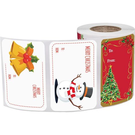 Lot De 250 Étiquettes Autocollantes Pour Cadeaux De Noël Pour Sacs Cadeaux, Cartes, Enveloppes, Décalcomanies D'Anniversaire, De Mariage, De Vacances