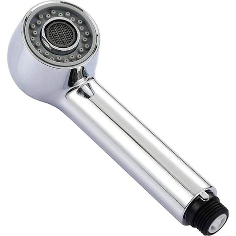 Bravix Douchette Robinet Cuisine 2 Jets Tête De Douche Remplacement Douchette Pour Mitigeur Cuisine, Chromé