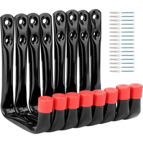 Bravix Crochets De Rangement De Garage Robustes, Crochets Utilitaires De 9 Cm Pour Mur De Garage, Organisateur D’outils De Jardin