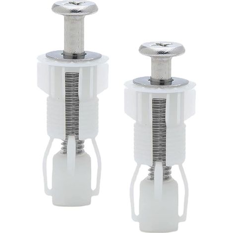 Bravix 2 Pièces Fixation Abattant Wc,fixation Cuvette Wc,fixation Abattant Wc Universel,pour Siège De Toilette,matériau En Nylon(style 2)