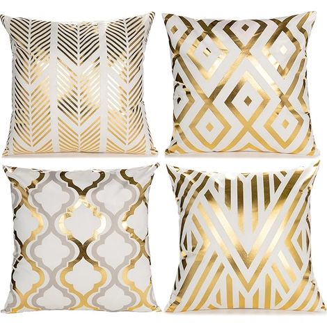 Bravix Lot De 2 Housse De Coussin Moderne 45x45cm Vert Feuilles Motif Housse Coussin En Polyester Taie D'Oreiller Coussins De Canapé Décoratifs Pour Exterieur Jardin Chaises Salon Chambre Maison Décor