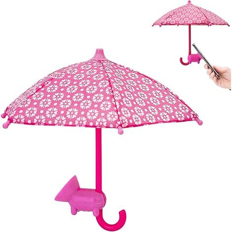 Bravix Parasol Pour Téléphone Portable Avec Ventouse - Universel - Mini Parapluie - Anti-éblouissement - Pour L'Extérieur - Voyage - Téléphone Portable