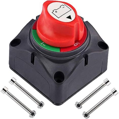 Bravix Coupe-batterie - Avec Bouton Marche/arrêt - De Haute Performance - 12 À 48 V - 300/10 000 A - Etanche - Pour Voiture De Tourisme Rv, Atv, Utv Et Bateau