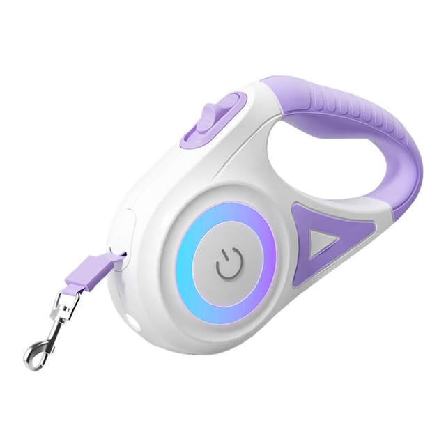 Rojeco Automatic Dog Leash with LED 5 m - Purple