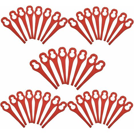 Bravix Lot De 100 Lames En Plastique Pour Coupe-bordures Ferrex/aldi Far 20-1 97699 2002706 Fe220