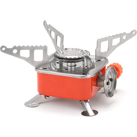 Réchaud À Gaz Pliable,poêles À Allumage Électronique D'Extérieur Accessoire De Cuisine Portable Touristique Poêle À Gaz Pliable Puissance De Feu Réglable Camping Randonnée Four Gascooker,poêles