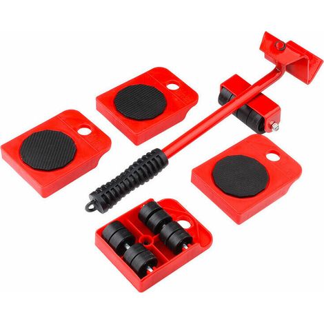 Roues Mobiles Mobiles Lourdes Pour Outils Mobiles (5 Pièces Rouges) Pour Déplacer