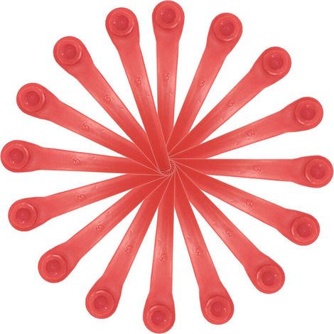 Bravix Lot De 200 Lames En Plastique Compatibles Avec Coupe-bordure Gardena, Lames De Rechange Pour Coupe-bordures Gardena Et Coupe-bordures Sans Fil.
