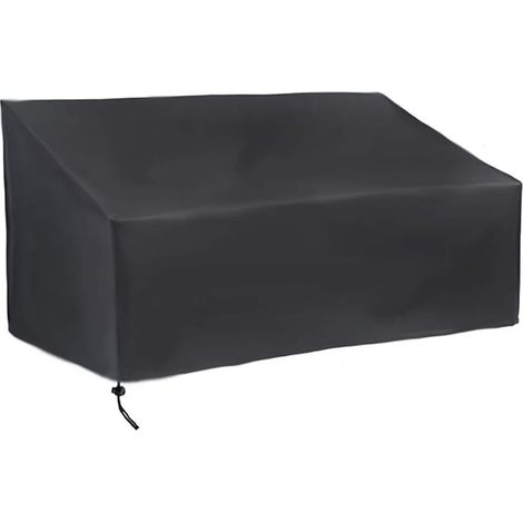 Bravix Housse Banc De Jardin 4 Places, Housse Banc Exterieur Patio Anti-poussière, Anti-uv, Étanche, Coupe-vent, Oxford Housse De Protection Pour Canapé (190x66x89cm)