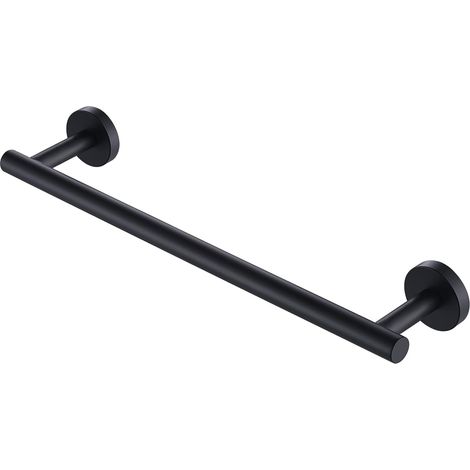 Bravix Porte Serviette Salle De Bain Mural Porte Serviette Adhésif 40cm Acier Inoxydable Sus304 Porte Serviette Noir Mat