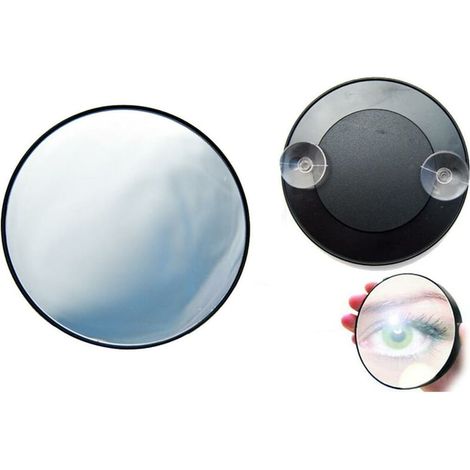 Bravix Miroir À Ventouse Avec Grossissement 15x, Miroir Cosmétique