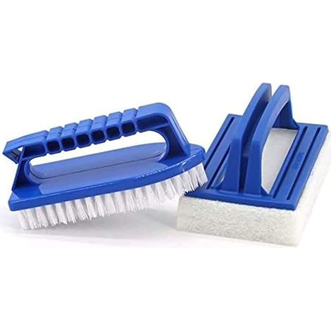 Bravix Lot De 2 Brosses À Éponge De Piscine - Éponge De Nettoyage - Brosse À Algues - Pour La Saleté Et La Mousse - Pour Spa, Petite Piscine, Baignoire, Piscine