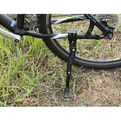 Bravix Béquille De Vélo En Aluminium Avec Clé Hexagonale Et Cloche De Vélo, Universel Réglable Support Pour 24”-27” Bicyclette