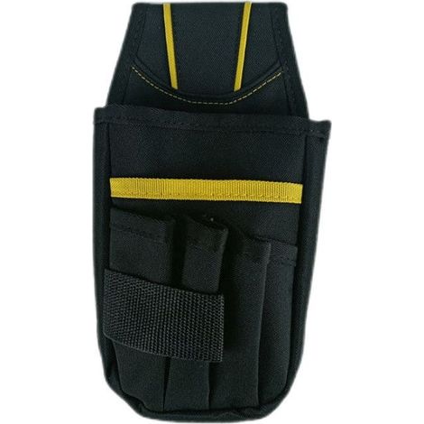 Bravix Pochette D'Outils Toile Petit Sac À Outils De Poche Avec Ceinture Réglable Pour Électriciens De Bricolage Charpentiers Menuisiers Constructeurs