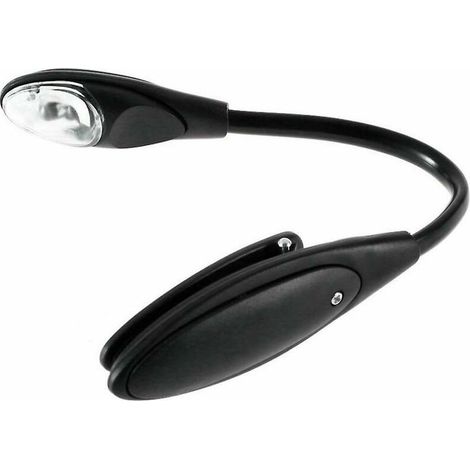 Bravix Mini Clip Flexible Lumineux Livre Lumière Ordinateur Portable Blanc Led Lampe De Lecture Lumière Compacte Portable Étudiant Dortoir Lumière，
