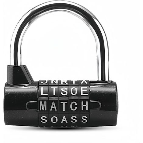 Cadenas À Combinaison 5 Lettres, Cadenas À Code Cadenas À Combinaison Étanche Et Antirouille Serrure Pour Familles, Ecoles,entreprises,casiers Et Autres Lieux