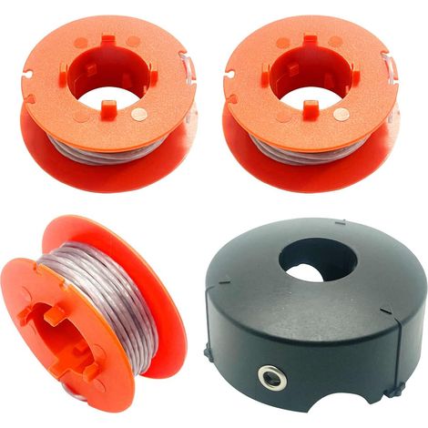 Bravix Bobine De Fil Pour Bosch Art 23 26 30 Easytrim Et Combitrim, Pro-tap Automatique Bobine Cordon Souple, 8m X 1,6mm Avec Couvercle F016l71088 (3 Bobine + 1 Couvercle)