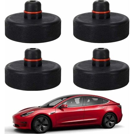 Bravix Jack Pad Bloc, Tesla Model 3 Bloc En Caoutchouc, Cric Tampon Hydraulique Crics De Levage Protéger Le Bas De Caisse Lors Du Levage De La Voiture Pour Tesla Model 3,(4pcs)