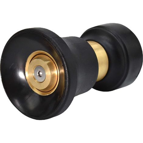 Bravix Buse De Tuyau En Laiton Robuste De Style Pompier – Compatible Avec Tous Les Tuyaux D'Arrosage Standard – Meilleur Pulvérisateur Haute Pression Pour Laver Votre Voiture Ou Arroser Votre Jardin.