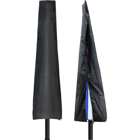 Bravix Couverture De Parasol, Housse De Parasol Double Couche Imperméable Anti-uv Robuste En Tissu Oxford 210d Housse Protection Pour Parasol Avec Fermeture À Glissière (190x30x50cm)，